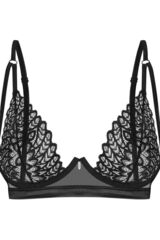 Бюстгальтер с растительным мотивом OBSESSIVE DONARELLA Bra_Черный