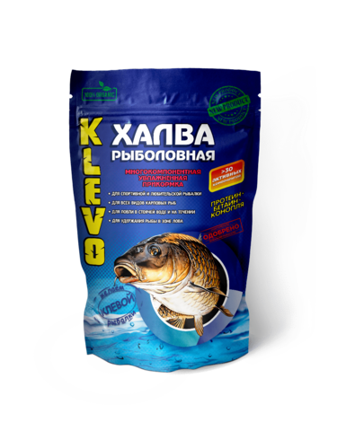 КЛЁВО Рыболовная ХАЛВА аромат КЛУБНИКА 0.9 кг/20шт/уп. продажа от 5 шт.
