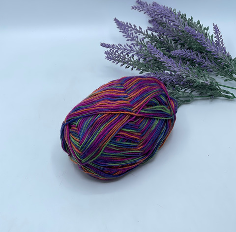 Stock Arcobaleno 300-500м/100 гр. 75% Меринос 25%Полиамид , Мультиколор, 40474