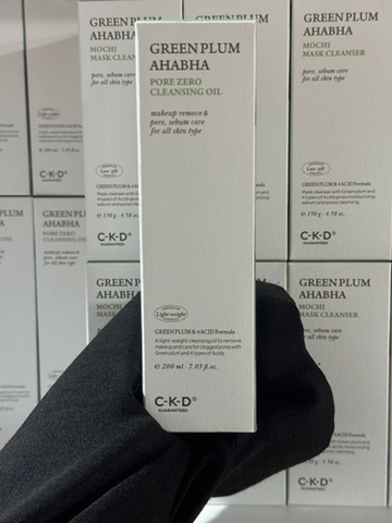 CKD Green Plum AHA BHA Pore Zero Cleansing Oil Гидрофильное масло для лица с зеленой сливой 200 мл