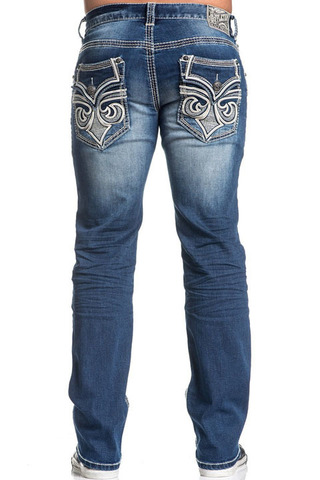 Affliction | Джинсы мужские BLAKE FLEUR VEGAS 110RS234 сзади