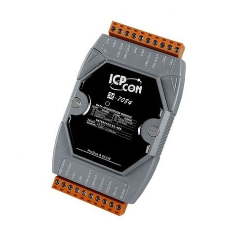 Модуль ввода ICP DAS M-7084, 4/8 каналов счетчика/частотомера, Modbus RTU