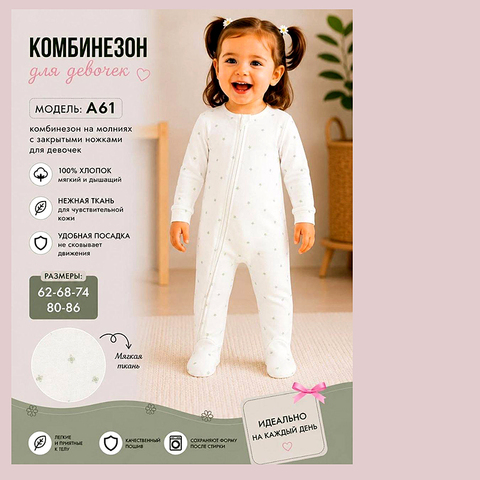 Комбинезон хлопок д (62-86) 260815-R1522