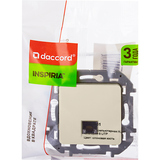 Розетка компьютерная RJ45 категория 6 UTP - Legrand Inspiria - слоновая кость — фото 2