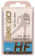 Парафин SkiGo HF Blue, -3/-10, 45 г - 2
