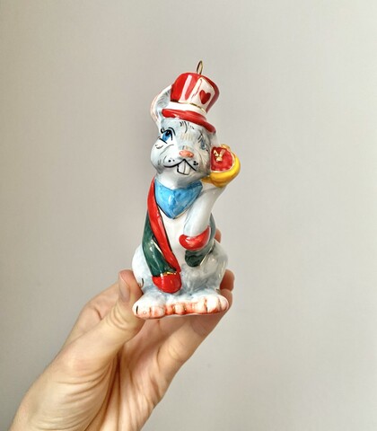 Ёлочная игрушка Мартовский заяц