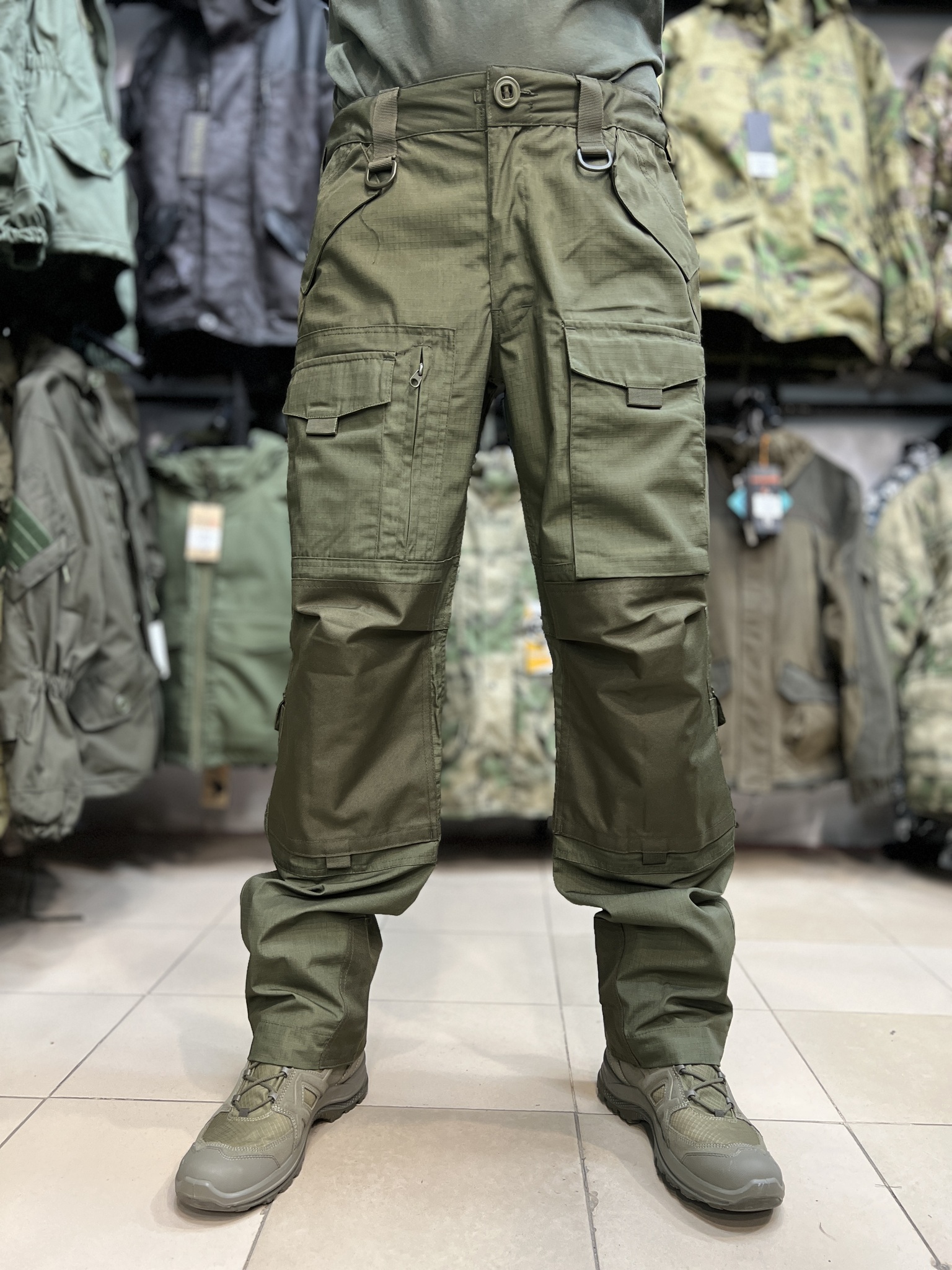 Костюм тактический Rescuer Олива (RipStop, MOLLE, демисезон)