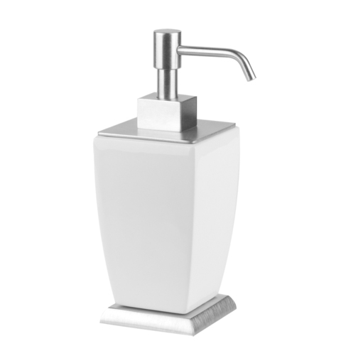 Gessi Mimi 33238#149 Дозатор для жидкого мыла настольный керамический, цвет: Finox/белый