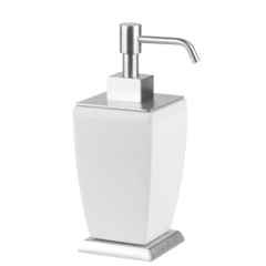 Gessi Mimi 33238#149 Дозатор для жидкого мыла настольный керамический, цвет: Finox/белый фото