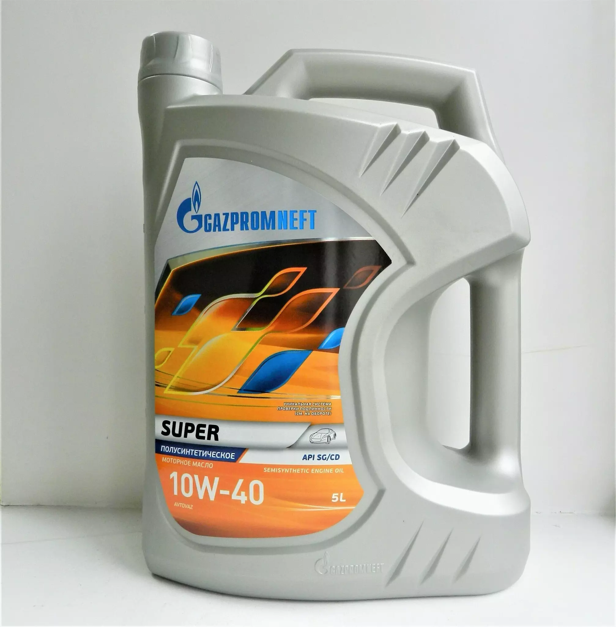 Синтетическое моторное масло Газпромнефть Super 10W-40, 5 л, 4.672 кг