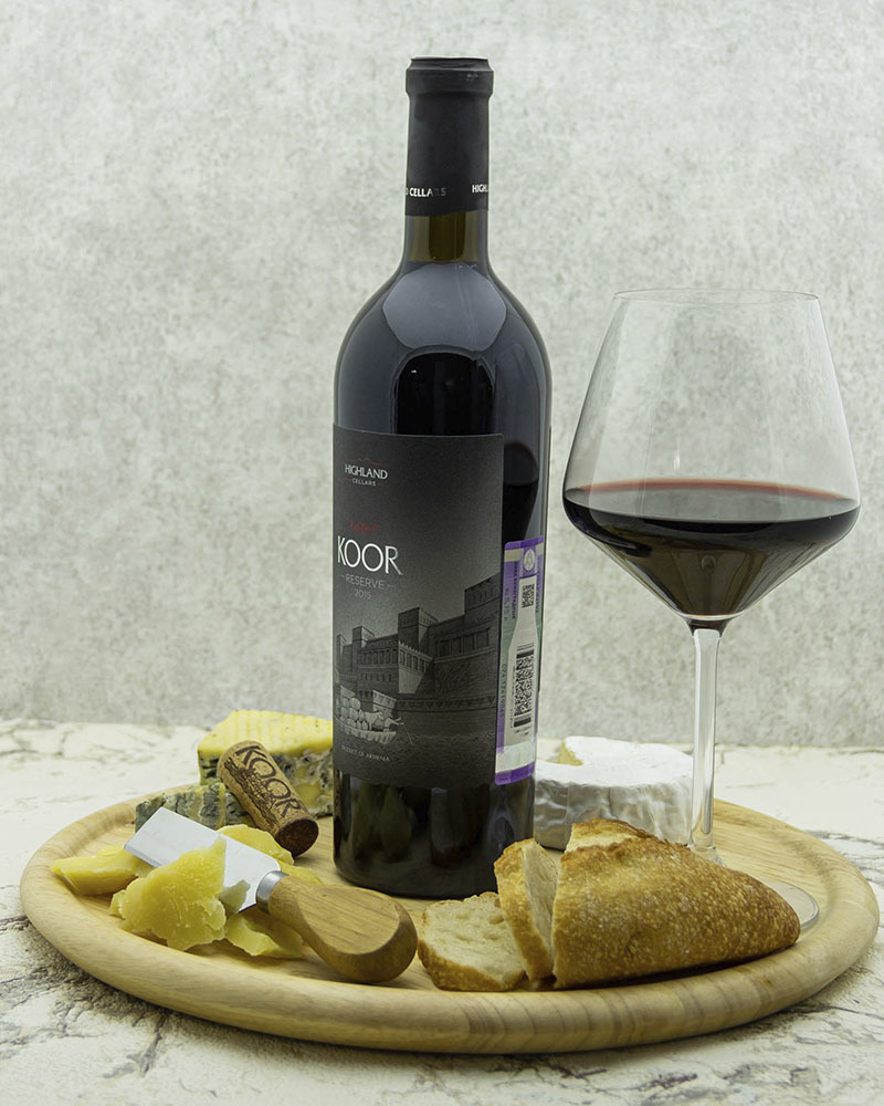 Вино Koor Красное Сухое Резервное 2015 г.у. 13,5% 0,75 л, Армения