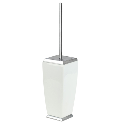 Gessi Mimi 33244#031 Ершик для унитаза напольный керамический, цвет: хром/белый