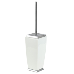 Gessi Mimi 33244#031 Ершик для унитаза напольный керамический, цвет: хром/белый фото