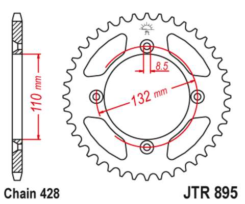 Звезда ведомая JTR895 49