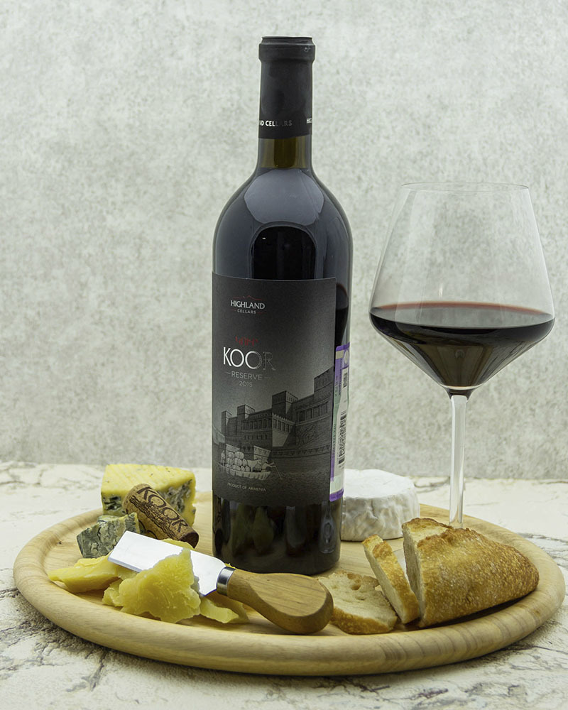 Вино Koor Красное Сухое Резервное 2015 г.у. 13,5% 0,75 л, Армения