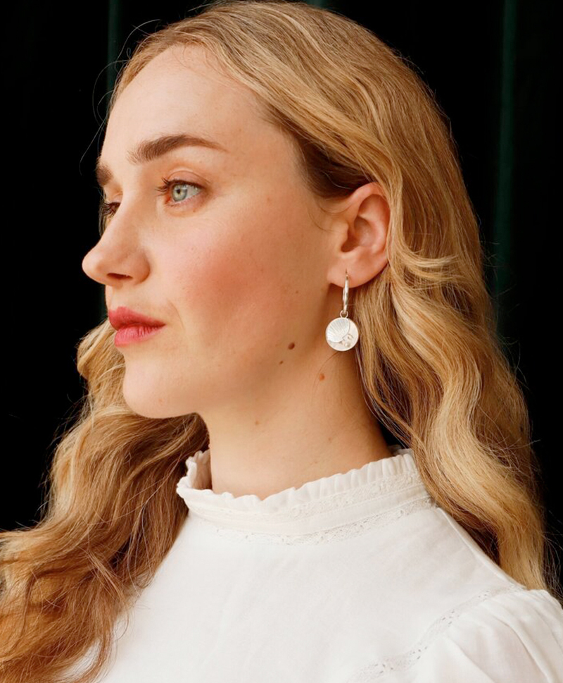 Серьги Moon II Hoops Silver