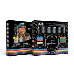 Набор красок AK interactive Primary & Secondary Set – Artistic Dense Acrylic Color