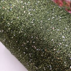Sequin Lurex люрекс с пайеткой 3000м/100гр 010 Еловый, пайетка галографическая