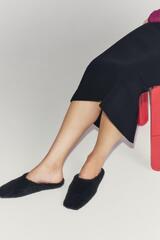 ZARA КОЖАНЫЕ МЮЛИ LIMITED EDITION, ЧЕРНЫЙ