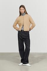 Massimo Dutti Кардиган с пуговицами, цвет верблюжьей шерсти