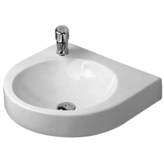 Duravit Architec 449580023 Раковина без перелива,с 1 отв. для смесителя слева, дозатор для мыла справа, 575x520мм, цвет: белый фото