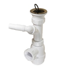 Сифон 1.1/4-40 с адаптором без слива, McAlpine MRW240WM