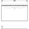 Geberit Acanto 500.616.JK.2 Тумба под раковину, 89x53.5x41.6, темно-серый / лакированный матовый, темно-серый / глянцевое стекло