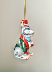 Ёлочная игрушка Мартовский заяц