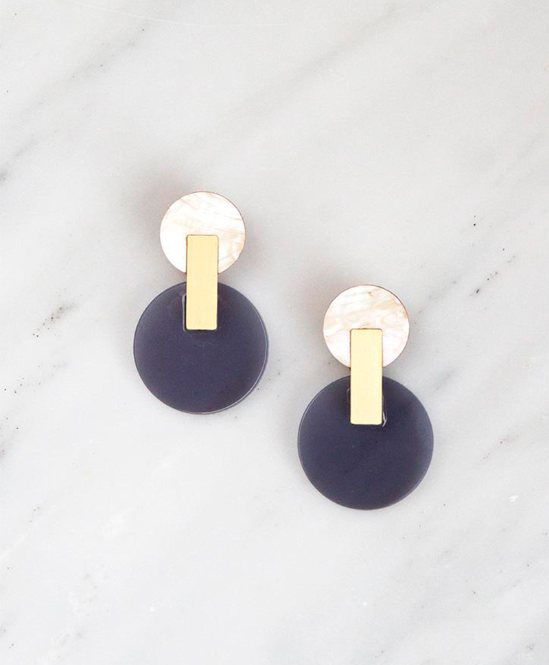 Серьги Celeste Earrings Navy