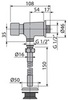 Alcaplast ATS001* Кнопочный сливной вентиль для писсуара
