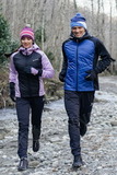 Премиальный костюм для лыж и зимнего бега Nordski Hybrid Hood Pro Black-Blue