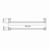 WasserKRAFT Isen K-4030 Полотенцедержатель, цвет: хром