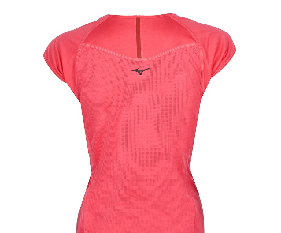 Mizuno Drylite Cooltouch Tee Футболка женская pink