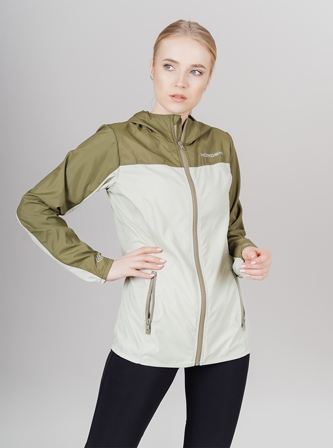 Nordski Rain ветровка беговая женская light green-olive - 8
