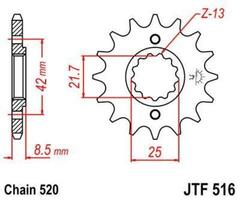 Звезда передняя JT JTF516.15 Kawasaki KLR650 87-90