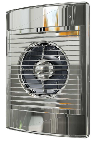 STANDARD 5C Chrome, Вентилятор осевой вытяжной с обратным клапаном D125, декоративный