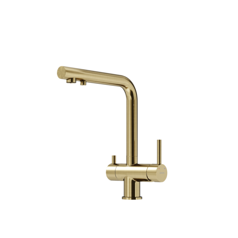 Sancos Foster SC4014BG Смеситель для кухни с краном для фильтрованной воды, цвет: брашированное золото