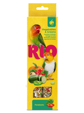 Rio палочки для средних попугаев с овощами и зеленью 2х75г