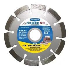 Алмазный сегментированный диск по бетону U4 125 мм OSBORN 4124185