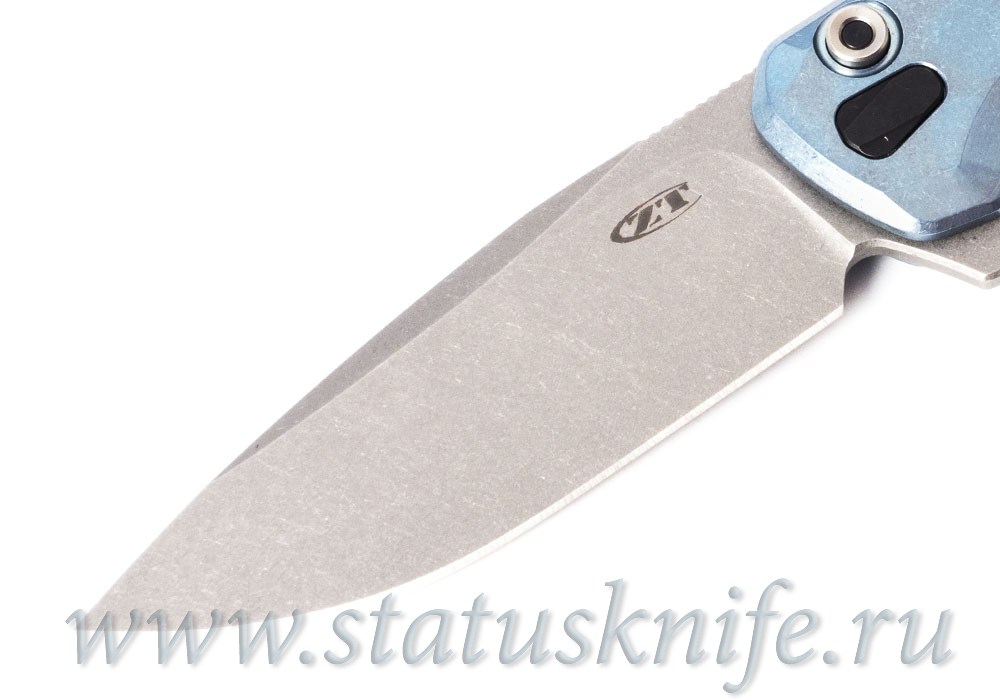 Нож Zero Tolerance 0044BLU S90V Button Lock Flipper