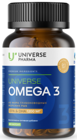 Омега-3 Vegan MAGomega - флакон 60 порций, Universe Pharma