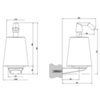 Gessi Cono 45413#031 Дозатор подвесной, цвет: хром