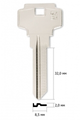 Заготовка английского ключа 10240 DX-6 | D7S | DX3R