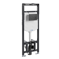 WasserKRAFT Alme 15TLT.010.ME.MB01 Инсталляция для унитаза с клавишей, цвет: чёрный фото
