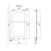 Allen Brau Infinity 00305011 Полотенцесушитель электрический с рейлингом и креплением, цвет: медь