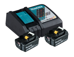 Два аккумулятора BL1850B и зарядное устройчтво DC18RC Makita 197570-9