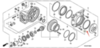 Honda Сальник редуктора GL 1800 2006-2022 со стороны диска 91265-MCA-003