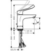 Hansgrohe Focus 31911000 Смеситель для раковины однорычажный с донным клапаном