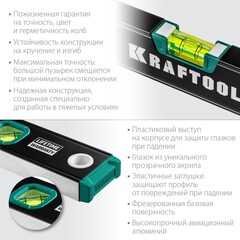 KRAFTOOL 800 мм, с зеркальным глазком, уровень (34781-80)