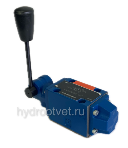 Фото 4WMM6C50/F - Гидрораспределитель Ду 6 с ручным управлением, схема C (574), возврат - F = фиксатор